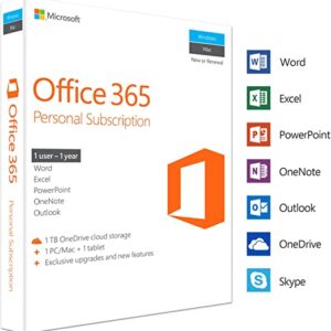 Microsoft Office 365 Personal 1 Dispositivo MAC/PC 1 Anno - Spedizione 60 minuti tramite email